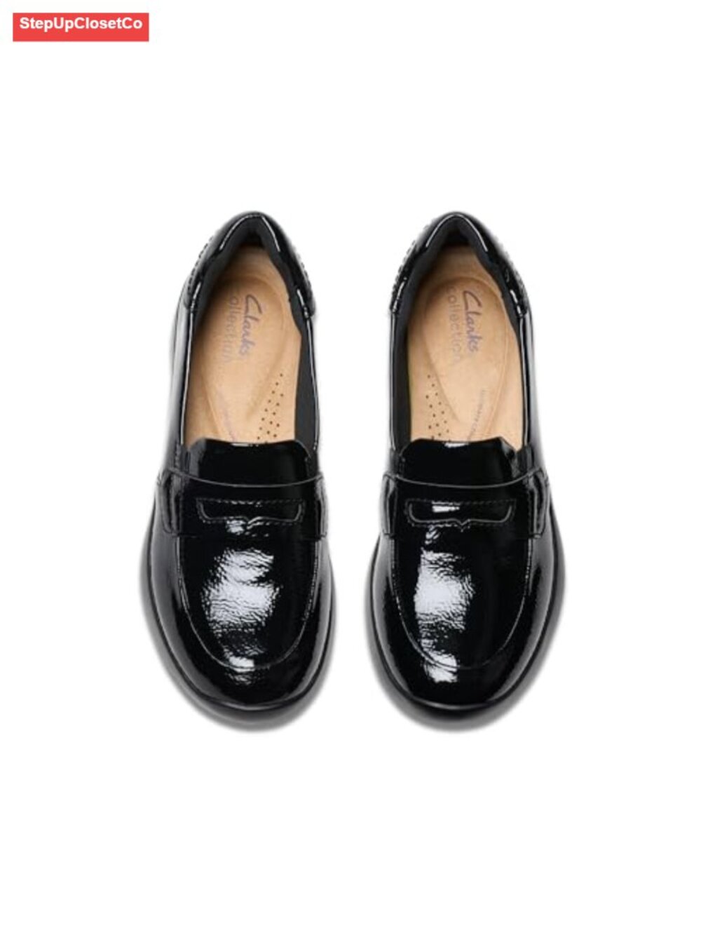 Clarks Ellowyn Penny Women's Loafers - Cushioned Comfort Pull-On - Picture 6 of 6